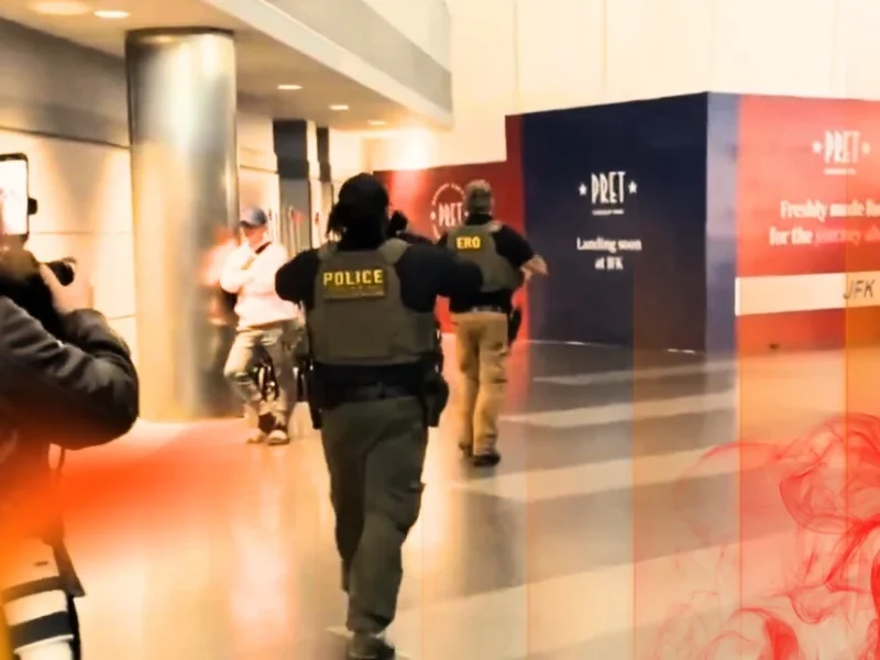 ICE agents assume positions within airports across the United States